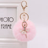 Wholesale Plush Rhinestone Little Angel Keychain For Women