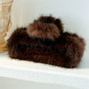 Wholesale Plush Square Grab Clip Hairpin Handmade For Women