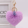 Wholesale Plush Tassel Love Key Chain For Car And Bag