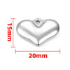 Wholesale Polished Stainless Steel Heart Shaped Personality Love Pendant Jewelry Accessories For Women