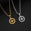 Wholesale Polishing Star Shape Titanium Steel Stainless Steel Twist Chain Pendant Necklace For Unisex