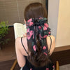 Wholesale Ponytail Clip Fabric Handmade Lovely Minimalist Style Hairpin