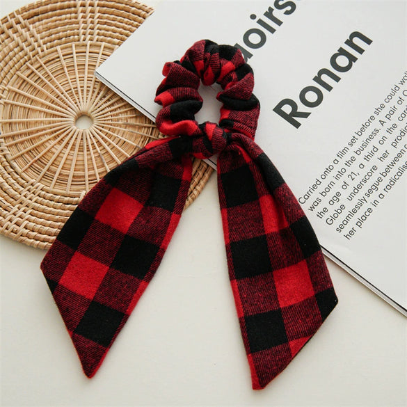Wholesale Ponytail Hair Ring Headdress Handmade Fabric With Festive Elements