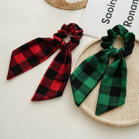 Wholesale Ponytail Hair Ring Headdress Handmade Fabric With Festive Elements