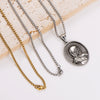Wholesale Powder Cast Geometric Personality Oval Pendant For Women