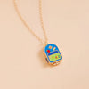 Wholesale Preppy Casual Style Unisex Opening And Closing Copper Pendant Necklace With 18K Electroplated Finish