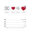 Wholesale Princess Style Heart Shape Silver Earrings