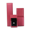 Wholesale Pu Leather Jewelry Packaging Box For Ring Pendant Necklace Bracelet With Brushed Convex Edge