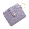 Wholesale Pu Leather Keychains Card Bags With Multiple Card Slots Solid Color Urban Simplicity