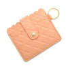 Wholesale Pu Leather Keychains Card Bags With Multiple Card Slots Solid Color Urban Simplicity
