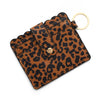 Wholesale Pu Leather Keychains Card Bags With Multiple Card Slots Solid Color Urban Simplicity