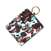 Wholesale Pu Leather Keychains Card Bags With Multiple Card Slots Solid Color Urban Simplicity