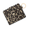 Wholesale Pu Leather Keychains Card Bags With Multiple Card Slots Solid Color Urban Simplicity