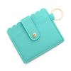 Wholesale Pu Leather Keychains Card Bags With Multiple Card Slots Solid Color Urban Simplicity