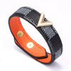Wholesale Pu Leather Vshaped Bracelet Handmade With Letters Numbers Text Pattern For Men And Women