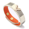 Wholesale Pu Leather Vshaped Bracelet Handmade With Letters Numbers Text Pattern For Men And Women