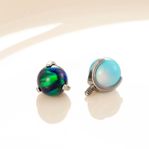 Wholesale Puncture Jewelry Accessories Titanium Alloy Ball Screw Head Fashion Geometric Polishing