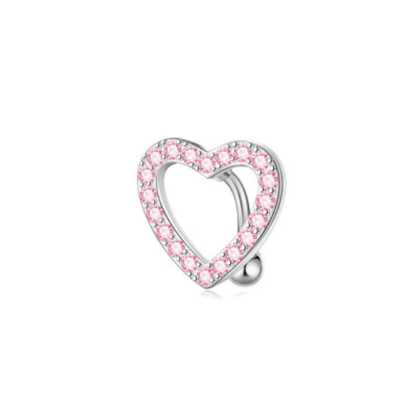Wholesale Puncture Jewelry Stainless Steel Geometric Love Bow Belly Button Ring Set