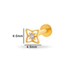 Wholesale Puncture Jewelry Titanium Alloy Heart Shape Electroplated For Women