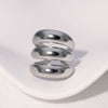 Wholesale Punk Exaggerated Wide Edition Open Finger Ring For Women Stainless Steel Geometric Electroplated