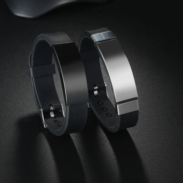 Wholesale Punk Fashion Geometric Silicone Adjustable Bracelet