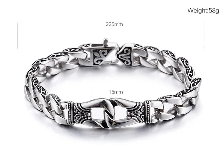 Wholesale Jewelry Punk Geometric 304 Stainless Steel Rings Bracelets