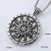 Wholesale Punk Jewelry Retro Round Stainless Steel Geometric Polished
