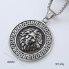Wholesale Punk Jewelry Retro Round Stainless Steel Geometric Polished
