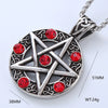Wholesale Punk Necklace With Stainless Steel Geometric Pattern Fivepointed Star And Devil's Eye Design Polished