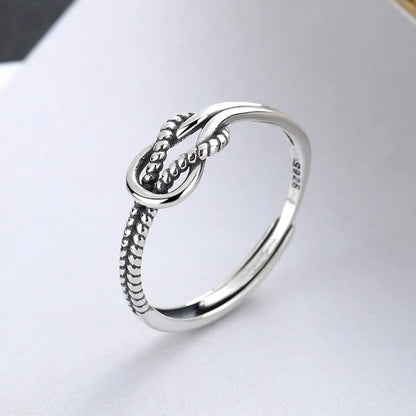 Wholesale Punk Simple Style Classic Style Geometric Sterling Silver Open Ring