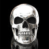 Wholesale Punk Style Alloy Gold Inlaid Geometric Skull Ghost Head Rings For Unisex