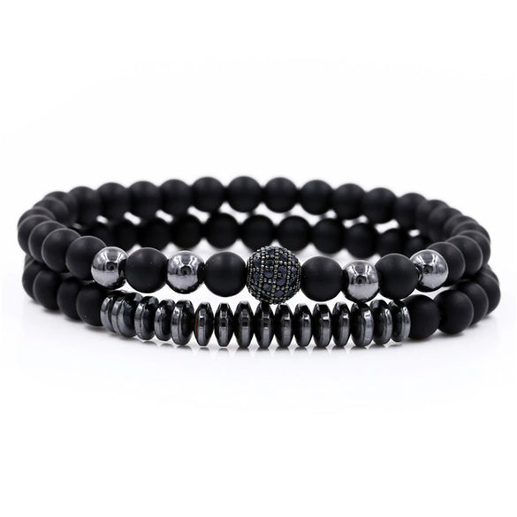 Wholesale Punk Style Crystal And Copper Inlaid Geometric Ball And Arrow Three Piece Set For Unisex