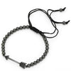 Wholesale Punk Style Crystal And Copper Inlaid Geometric Ball And Arrow Three Piece Set For Unisex