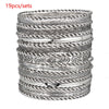 Wholesale Punk Style Exaggerated Hollow Geometric Iron Electroplated Unisex Bracelet