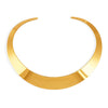 Wholesale Punk Style Exaggerated Open Stainless Steel Necklace With Geometric Design Electroplated