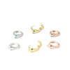Wholesale Punk Style Metal Animal Snakeshaped Electroplated Rose Gold Women's Earrings