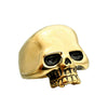Wholesale Punk Style Skull Ring Stainless Steel Glossy Geometric Men's Ring With Polishing Treatment