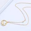 Wholesale Puppy Pendant Necklace S925 Sterling Silver Round Electroplated With Mother Shell For Women
