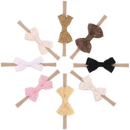 Wholesale Pure Color Lace Bow Children Hairband Nihaojewelry