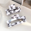 Wholesale Pvc Cartoon Animal Style Square Semiround Hollow Baking Paint Hair Gripper Clip Jewelry