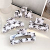 Wholesale Pvc Cartoon Animal Style Square Semiround Hollow Baking Paint Hair Gripper Clip Jewelry