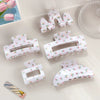 Wholesale Pvc Sweet Floral Tulip Shark Clip Hair Accessories For Women With Baking Paint