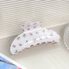 Wholesale Pvc Sweet Floral Tulip Shark Clip Hair Accessories For Women With Baking Paint
