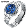 Wholesale Quartz Watch Alloy Alloy And Stainless Steel Material Round Shape Fashionable Men's Business Watch