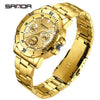 Wholesale Quartz Watch Alloy Alloy And Stainless Steel Material Round Shape Fashionable Men's Business Watch