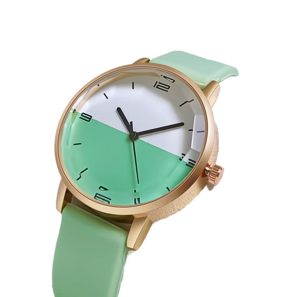 Wholesale Quartz Watch Alloy Case Silicone Strap Round Dial Leisure Style
