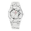 Wholesale Quartz Watch Alloy Plastic Stainless Steel Round Dial Marble Pattern Business Style Men's Watch