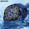 Wholesale Quartz Watch For Men Zinc Alloy Case Silicone Strap Round Dial Waterproof Fluorescent Business Style