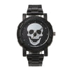 Wholesale Quartz Watch With Steel Strap Alloy Case Round Dial And Skull Design For Men