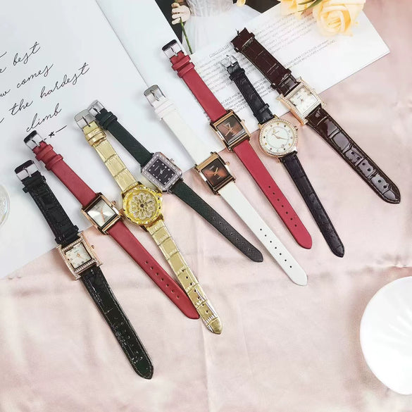 Wholesale Quartz Watches Zinc Alloy Case Imitation Leather Strap Stainless Steel Buckle Round Dial Leisure Style For Men